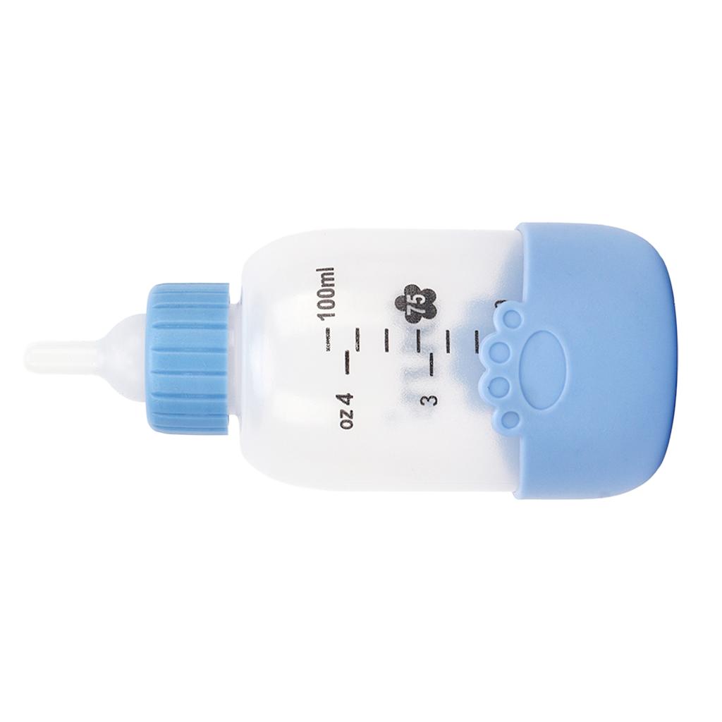 100ml Pet Nursing Bottle Universal Paw Pattern Silicone Pet Milk Feeding Bottle Kit for Puppy Cat