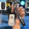 Alloy Car Key Case Cover Protect Shell Bag For Toyota Land Cruiser Prado Crown  Yaris Cross Hilux Innova Fortuner Camry