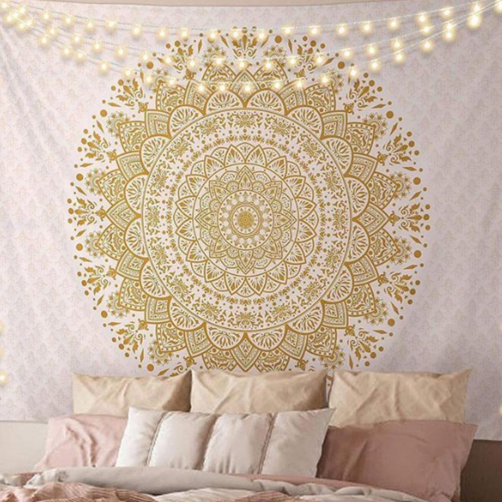 Bohemian Retro Hanging Fabric Mandala Background Fabric Bedside Bedroom Tapestry Decoration Tapestry Living Room Tapestry