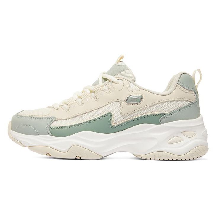 Skechers DLites 4.0 Lightning Panda Shoes Thick Sole Low Top Dad Shoes Women sneaker Natural 149491-NTOL 35