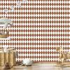 Harlequin Diamonds Wallpaper Orange and Light Gray 50x1000