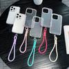 For iPhone 16 Pro Case Rhinestone Decor Glitter TPU Anti Drop Phone Cover with Adjustable Wrist Strap