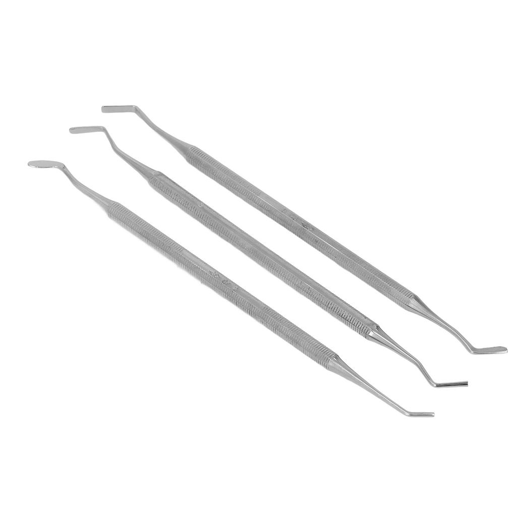 3 Pcs Dental Tools Rust Resistant Stainless Steel Tooth Filling Set Dental Scraper Tooth Tartar