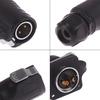 500V 12V / 24V Ip67 Round Plug, Socket, Connector Plug With Cover Waterproof