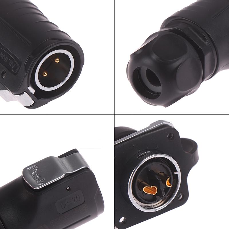 500V 12V / 24V Ip67 Round Plug, Socket, Connector Plug With Cover Waterproof
