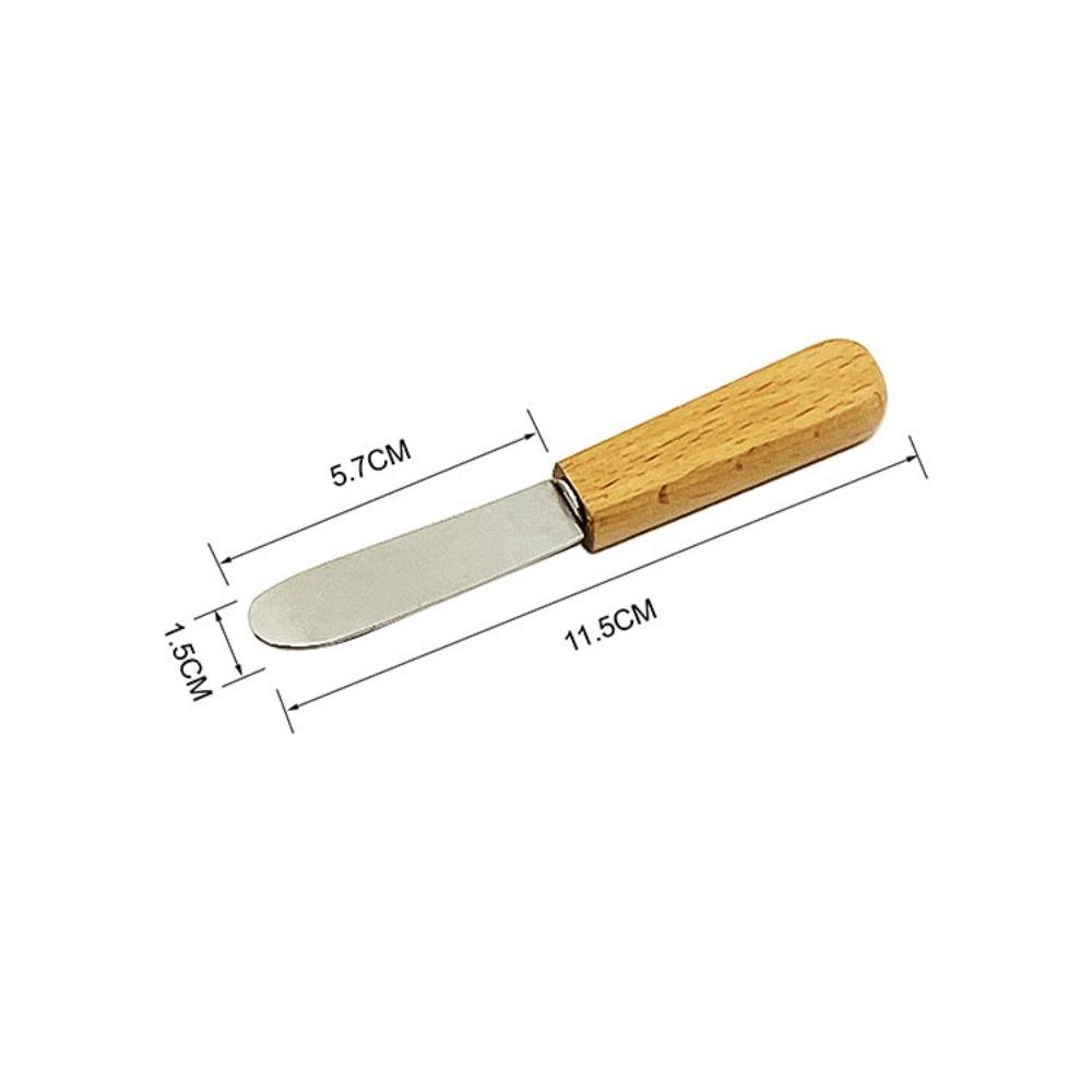 Household Stainless Steel Butter Scraper 8 Inch Rust-proof Cake Icing Spatula Comfortable Grip Jam Spreader Bread