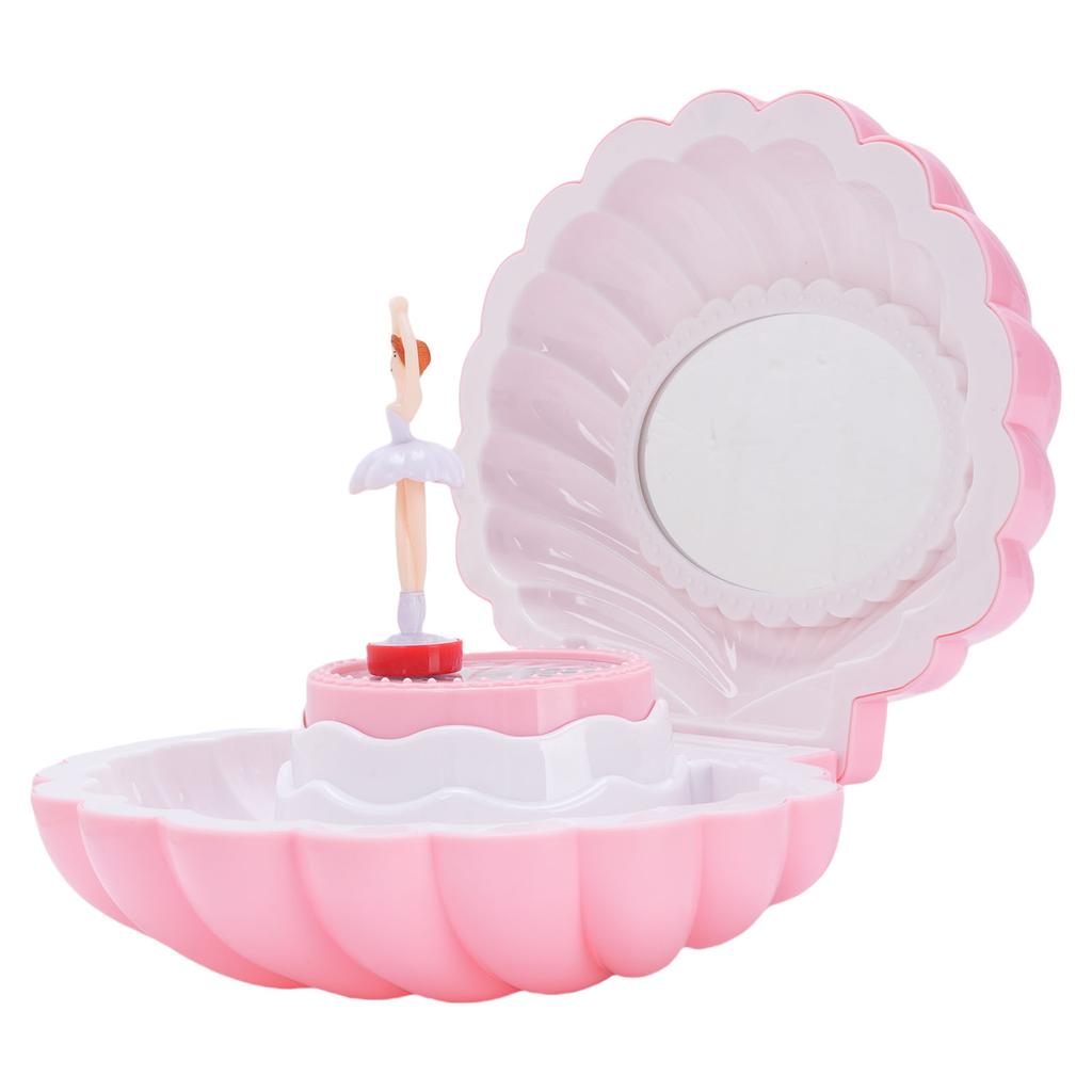 Kids Musical Jewelry Box Colorful Light Dancing with Makeup Mirror Musical Jewelry   for Girls