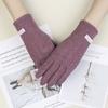 Breathable Winter Gloves For Women Nonslip Grip Soft Faux Rabbit Furs Cycling Outdoor Activity Multiple Colors