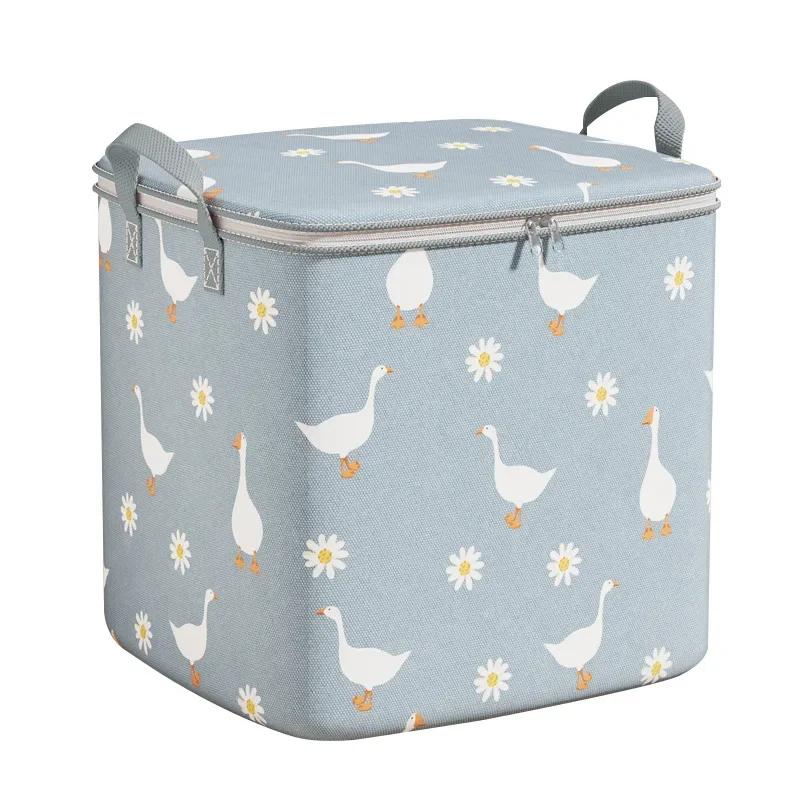 140L Quilt Storage Bag Home Wardrobe Large Capacity Clothes Quilt Organizing Bag Clothing Moving Waterproof Moisture-proof