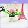 Miniature Artificial Daisy Desktop Decor With Plastic Flower Pots For Home Office