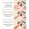 3 In 1 Electric Nail Trimmer Automatic Polished Baby Nails Scissors Clipper Manicure Cutter Supplies With LED Lighting