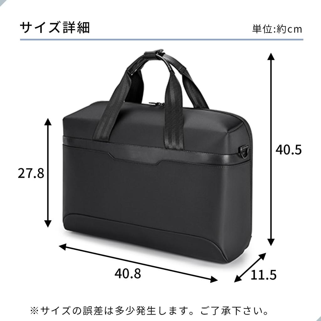 Business Bag Briefcase Lightweight 2way Handbag Shoulder Computer Bag Inch PC A4 Large Capacity Free Standing Business Trip Commuting Bag Wide Open