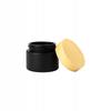 5x Glass Jars BLACK MATT 10g for Cream Balm Cosmetics Glass Jar