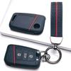 Key Fob Cover for Volkswagen Golf Tiguan Passat Octavia A7 MK7 MK2 B8 with Keychain Anti-Scratch Guard Shockproof Protection Soft Grip Texture