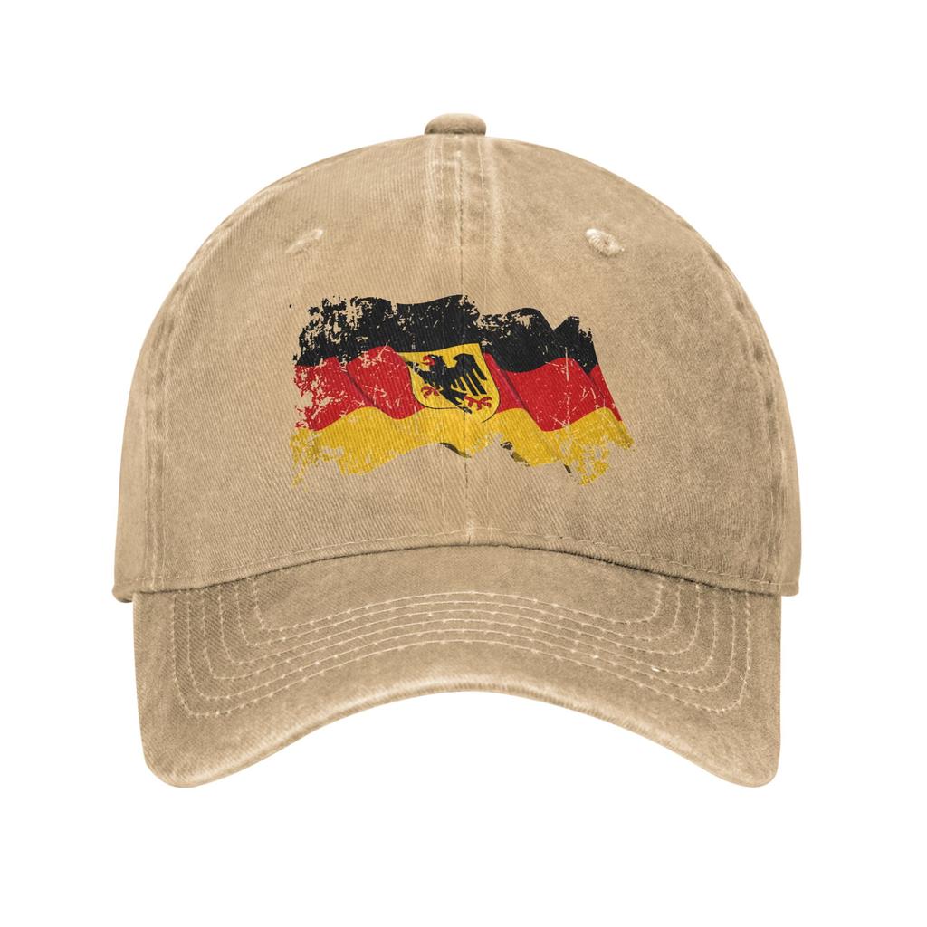 Deutschland Flag of German Baseball Cap Sun  Outdoor Gym Wholesale Washed Trucker Hat Men Women Fashion Design Snapback Cap