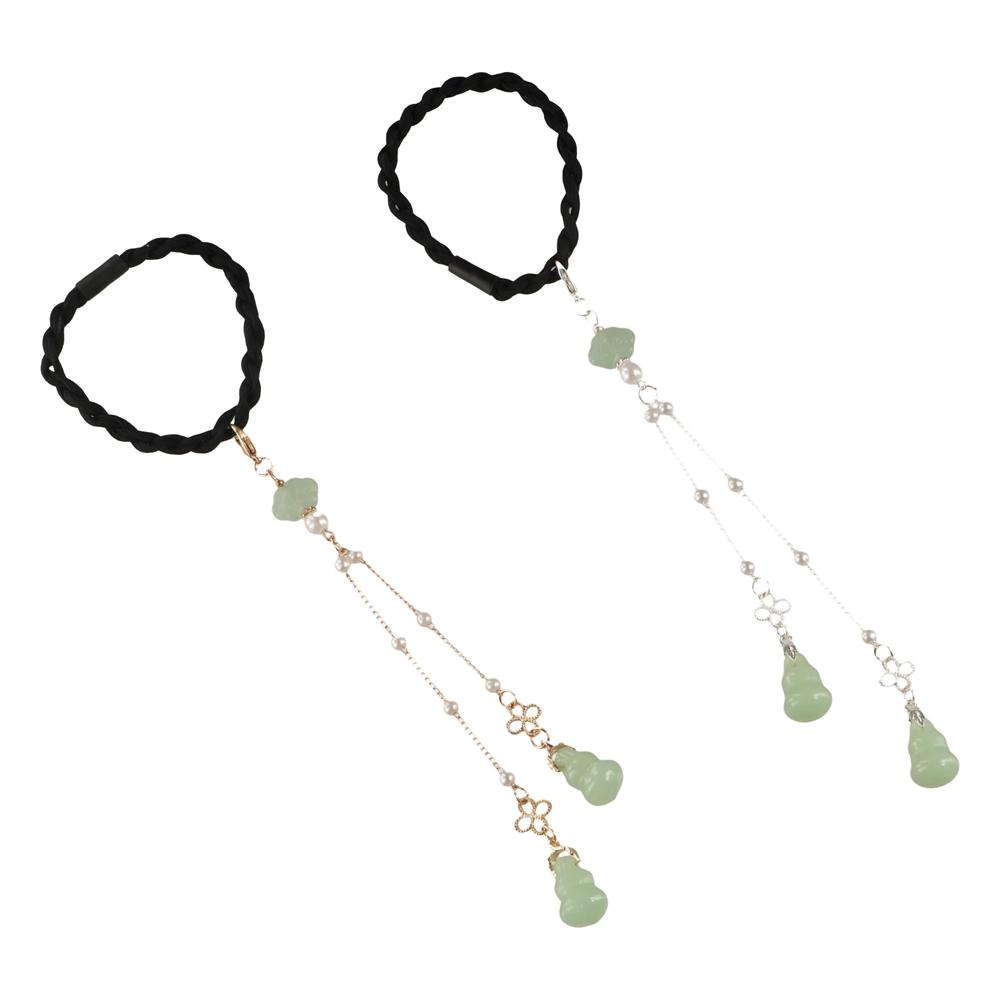 Tassel Hanfu Tassel Headwear Hair Band Weave Hair Rope Retro Chinese Style Rubber Band  Hair Band