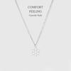 Snowflake Japanese and Korea Style Necklace Titanium Steel Couple's Pendant Christmas