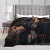 Resident Leon Kennedy Blankets Eviled Horror Game Flannel Awesome Breathable Throw Blanket for Bedding Lounge Autumn/Winter