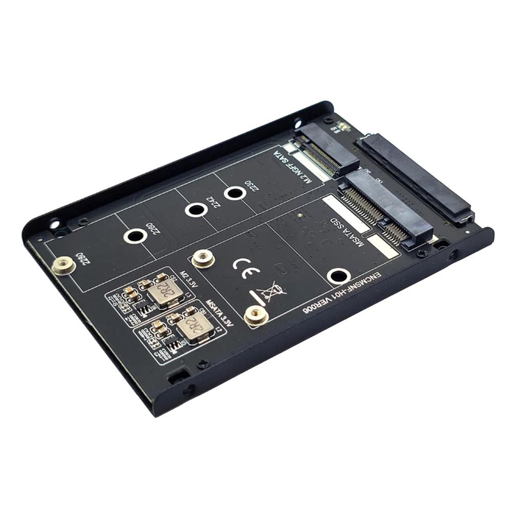 M.2 NGFF MSATA SSD na SATA 3.0 2.5'' Adaptér Karta konvertoru M.2 SSD JBOD Adaptér pro karty 2230/2242/2260/2280 6Gbps