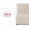 Fold-out Armchair Sleeping Function KIMO Bedding Container Family Furniture Beige