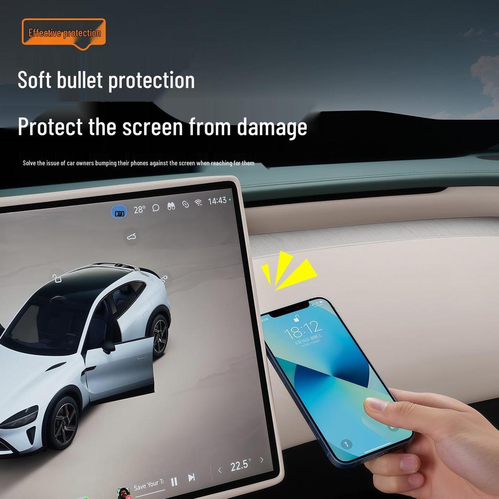 Xiaomi YU7 Screen Protector: Silicone Control Display Cover & Interior Accessory