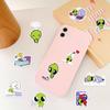 52PCS Little Green Alien Stickers Colorful Funny Green Alien Cup Laptop Cell Phone Luggage Decoration Waterproof Stickers