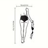 1pc Modern Minimalist Nude Woman Metal Wall Decoration - Ideal for Bathroom. An Elegant Wall Art for Room and Vintage Decor.