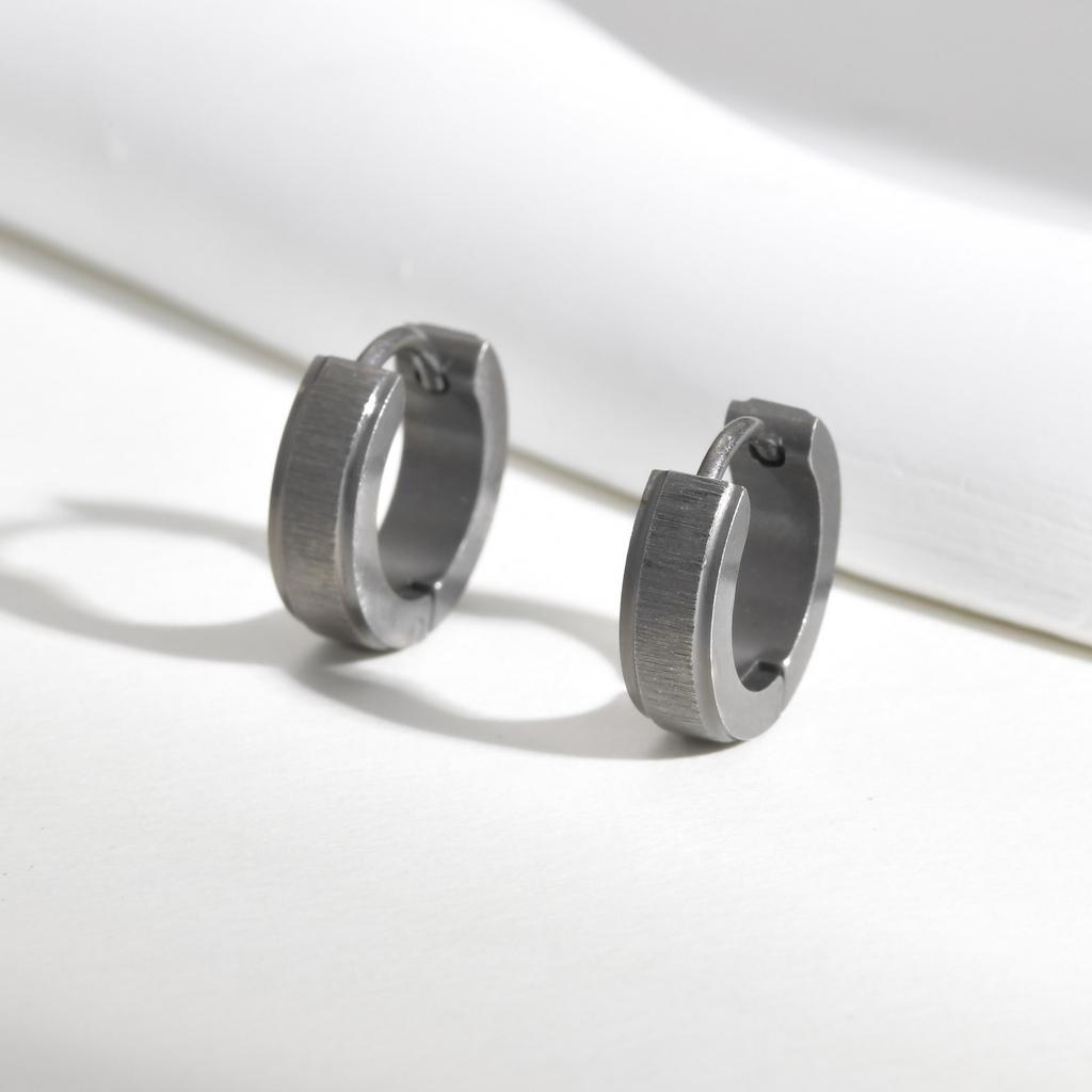 Simple Huggies Hoop Earrings for Men Boys,Waterproof Stainless Steel Small Circle Earrings,Minimalist Classic Jewelry Gifts