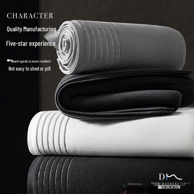 2024 Luxury Thickened Pure Cotton Bath Towel - Lint-Free & Highly Absorbent for Men and Women