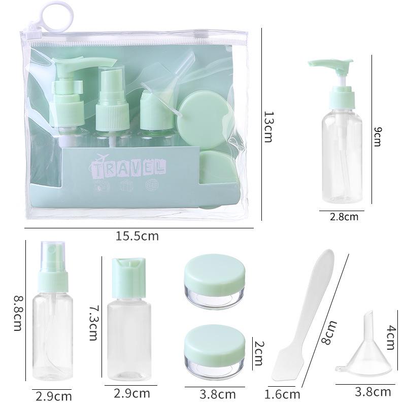 Women's Portable Travel Cosmetics Refill Set: Airplane-Friendly Lotion & Cream Sprays