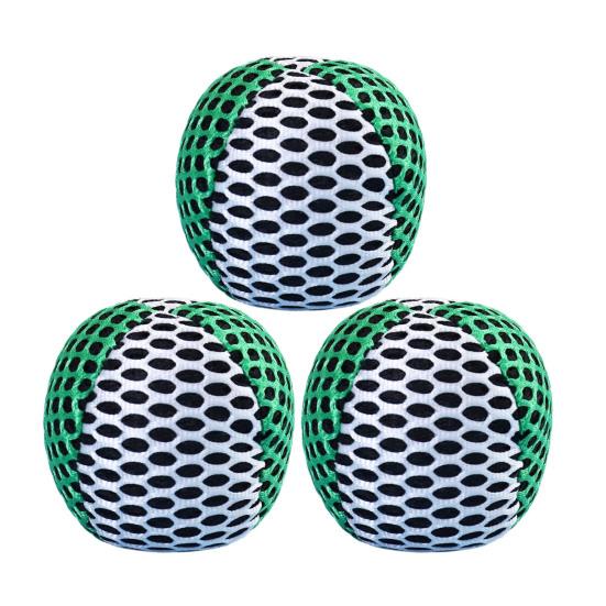 Yousheng 3Pcs Football Bags Set Soft Fabric Filled Toss Balls Juggling Balls for Circus Clown Tricks Fun Outdoor Game for Kids