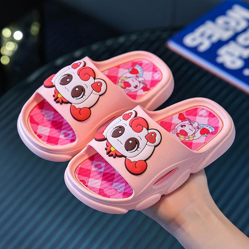 Girls' Cartoon Non-slip Summer Slippers - Cute Indoor Sandals for Kids 2026