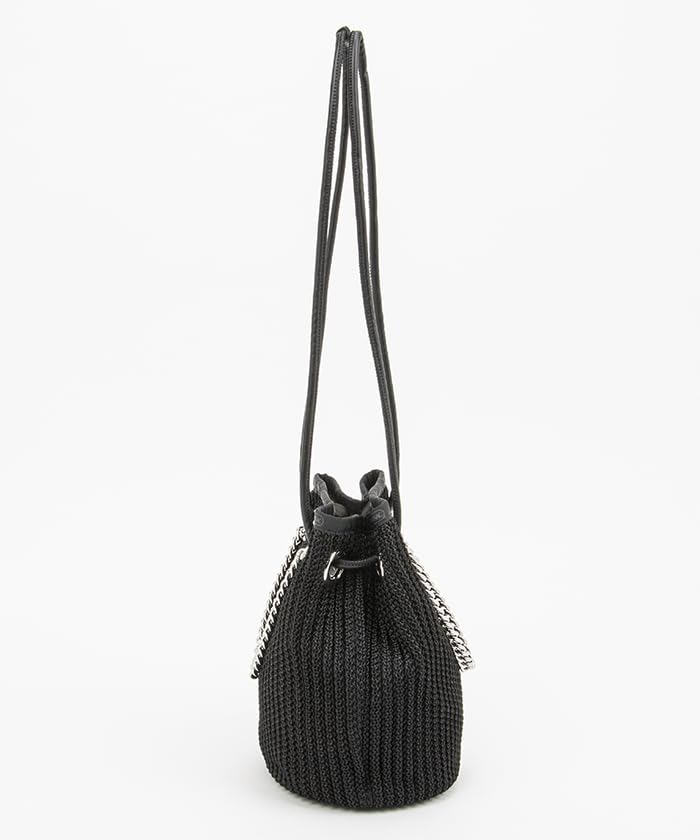 Official Tote Bag CHAIN CROCHET SM Black Crochet [LeSportsac] BUCKET/1364 Women's