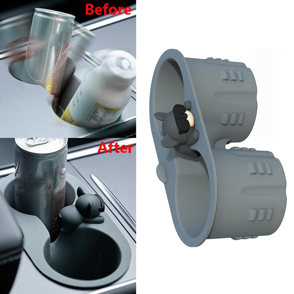 

Cup Holder for Tesla model 3 Y 2024 2024 2024 Central Control Silicone Camping Limiter Modification Car Accessories CHINA
