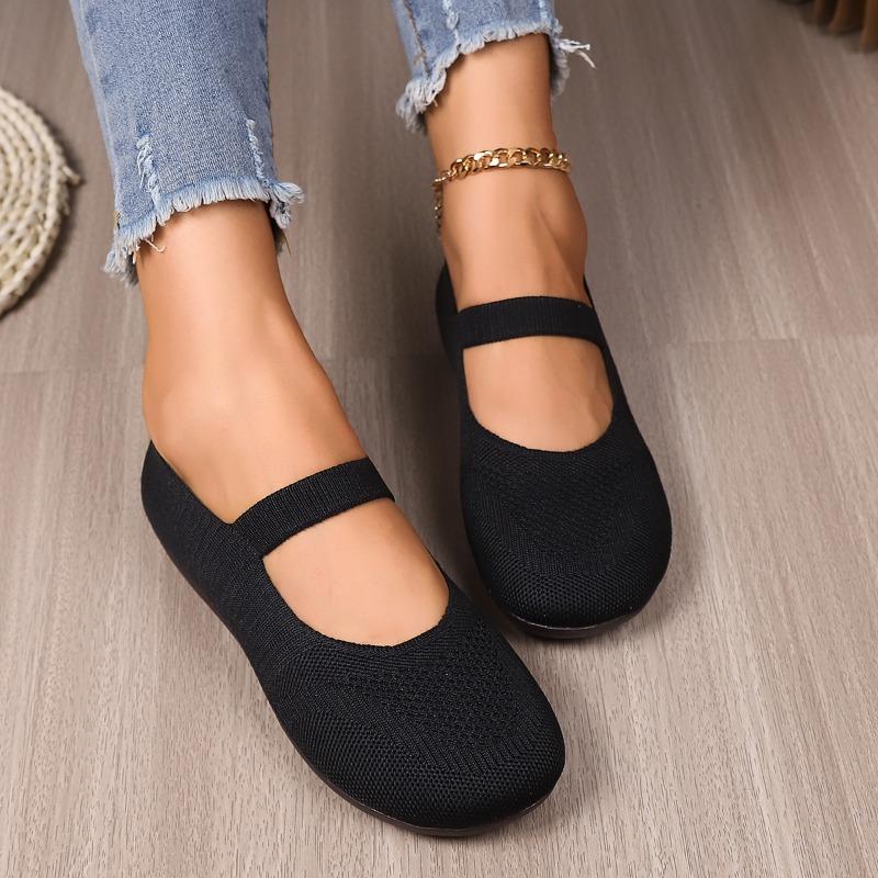 Fashion New Summer Cloth Shoes Women's Fashion Round Toe Shallow Mouth Soft Sole Breathable Non-slip Flat Single Shoes