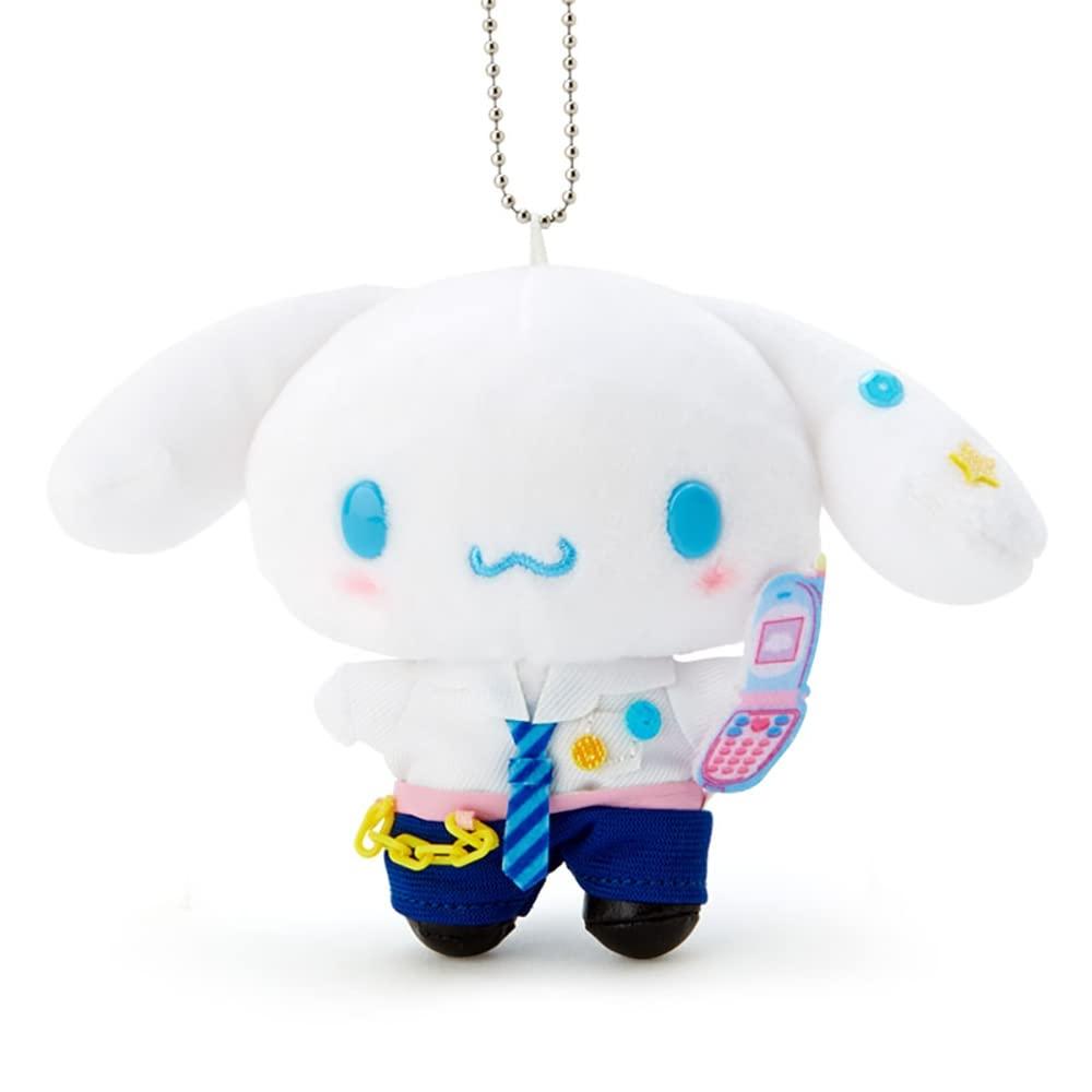 Sanrio Mascot Holder Cinnamoroll Cinnamoroll Tokimeki Heisei Kogal Design Series Character 14.2×6×9cm 459658 SANRIO