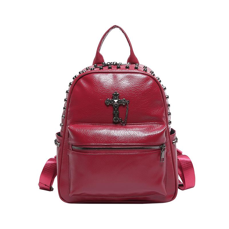

Simple and Stylish Backpack, Winter New Handbag, Versatile Retro Cross Commuting Rivet Shoulder Bag