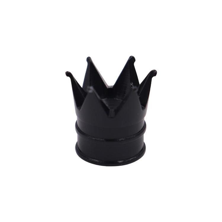 4 ks Krytky ventilků pneumatik s korunkou pro auto, motocykl, Prachotěsné krytky vzduchových ventilků kol, Kryty ventilků na dřík kola, Auto příslušenství