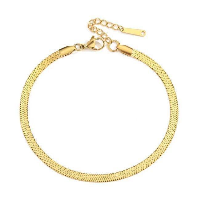 New Versatile Snake Bone Braided Titanium Steel Bracelet Fashionable Simple Elegant Non-Fading Blade Chain Niche Design Bracelet