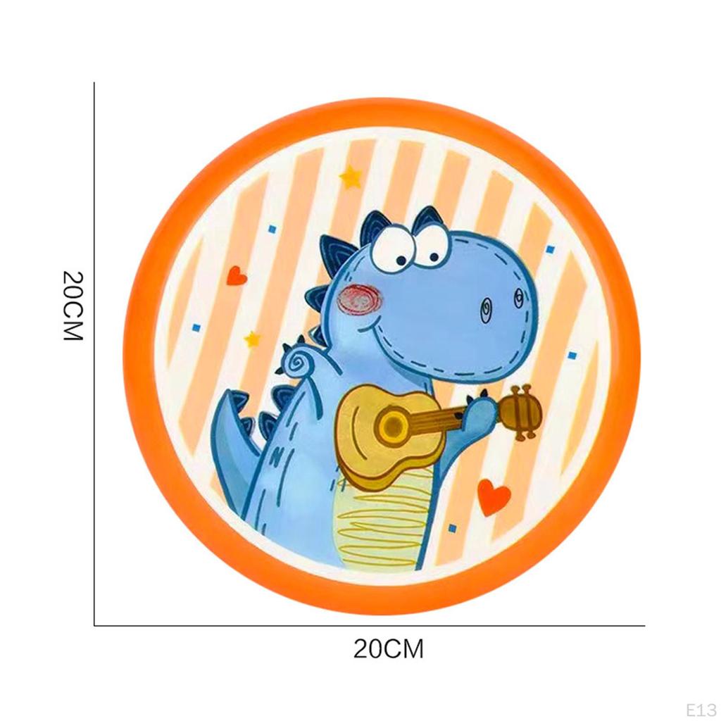 Cartoon Flying Dsaucer Hand Toss Team Game Spur Disc Outdoor Flyer Toy for Park Backyard Camping