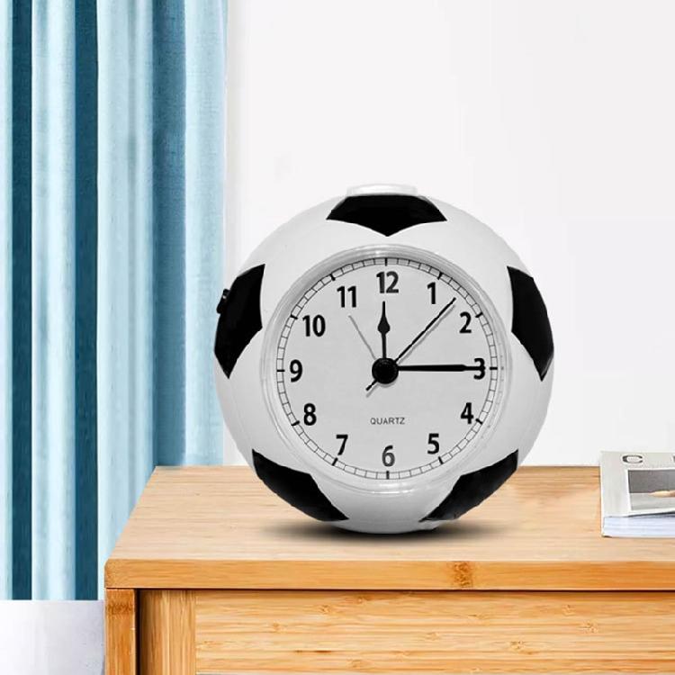 Light Weight Football Alarm Clock Silent Pointer Clocks for Boys Bedroom Decor
