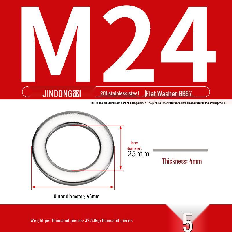 Stainless Steel 304/201/316 Oversized Thick Flat Washer Gasket Screw Washer GB97/GB96