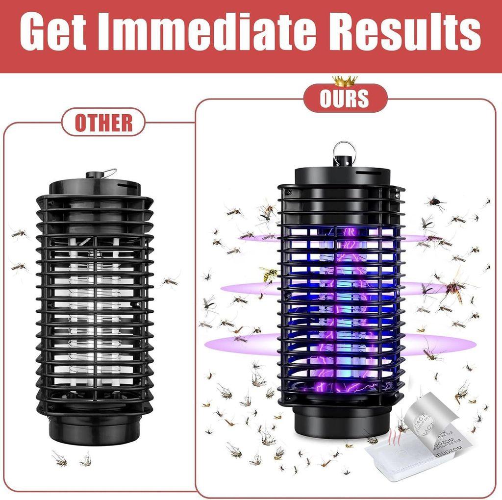 Black Golden Mosquito Trap Light With Uv Uv Light Source For Home And Restaurant Use