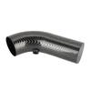 Universal Car 75mm Inlet Carbon Fiber Look Steel Cold Air Intake Pipe Accessory