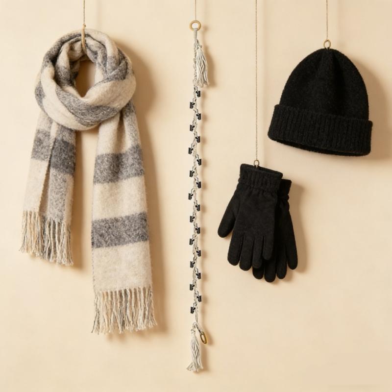 Detachable Toy Hanging Chain Cotton Materials 2M Long 20 Clips for Plush Storage Stuffed Animals Organizer