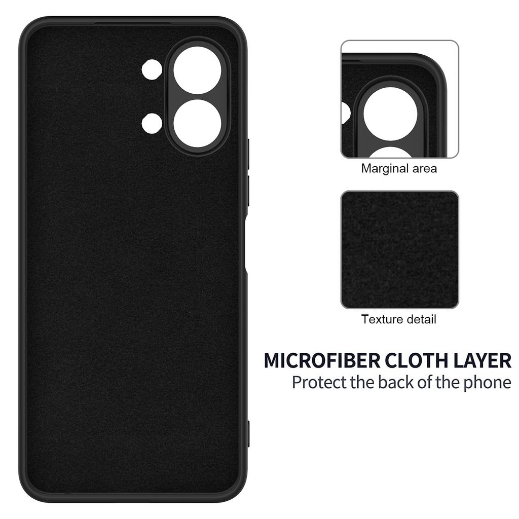 For TECNO Spark Go 3 Liquid Silicone Case Phone Back Cover with Hand Strap