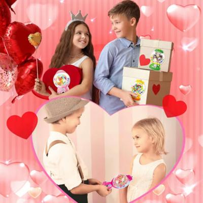 Yousheng DIY Candy Cards Set Instant Pop-up Gumball Machine Cards DIY Craft Valentine's Day Gift for Kids Couples School Classroom Party Supplies