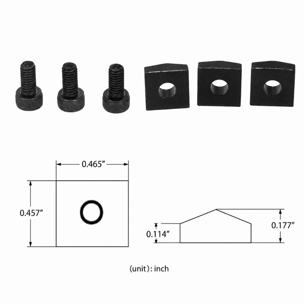6PCS Black/Silver/Gold Guitar Locking Nut Metal Guitar String Lock For Guitar Replacement