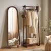 Solid Wood Floor Standing Coat Rack