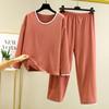 Autumn and Winter New Women's Warm Autumn Clothes and Trousers Suit Pajamas Long Sleeved Trousers Darlon Large Size Home Clothes